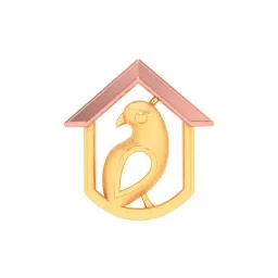 P.C. Chandra Jewellers 14k Yellow Gold Hut Shaped A Bird
 Pendant-picture-17