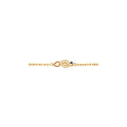 P.C. Chandra Jewellers 14k Yellow Gold Kalka Style Bracelet with A Gilded Blue Stone for Women-picture-31