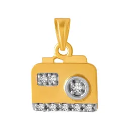P.C. Chandra Jewellers 14k Yellow Gold Radio Style Pendant for Women & Girls-picture-37