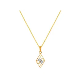 P.C. Chandra Jewellers 14k Yellow Gold Unique Design & Gem Pendant-picture-40