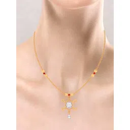 P.C. Chandra Jewellers 14k Yellow Gold Unique With Stone- Necklace image 2