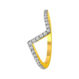 P.C. Chandra Jewellers 14KT (585) Yellow Gold and Diamond Finger Ring for Women-picture-38