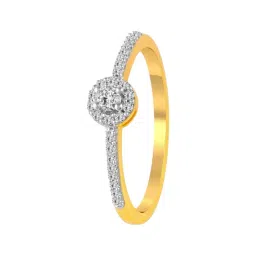 P.C. Chandra Jewellers 14KT (585) Yellow Gold and Diamond Finger Ring for Women-picture-21