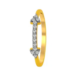 P.C. Chandra Jewellers 14KT (585) Yellow Gold and Diamond Finger Ring for Women-picture-17