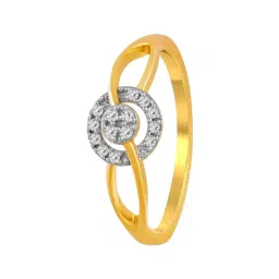 P.C. Chandra Jewellers 14KT (585) Yellow Gold and Diamond Finger Ring for Women-picture-19