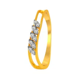P.C. Chandra Jewellers 14KT (585) Yellow Gold and Diamond Finger Ring for Women-picture-32