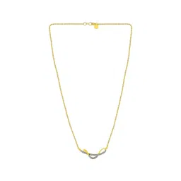 P.C. Chandra Jewellers 14KT (585) Yellow Gold and Diamond Necklace for Women-picture-16