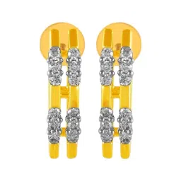 P.C. Chandra Jewellers 14KT (585) Yellow Gold and Diamond Stud Earrings for Women-picture-26