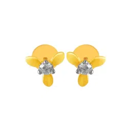 P.C. Chandra Jewellers 14KT (585) Yellow Gold and Diamond Stud Earrings for Women-picture-40