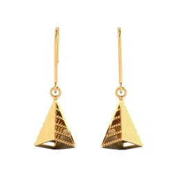 P.C. Chandra Jewellers 14KT Yellow Gold Pretty Earrings With Unique Conical Design-picture-32