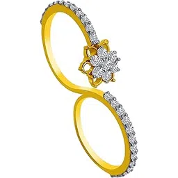 p.c. chandra jewellers 14KT Yellow Gold Ring for Women-picture-10