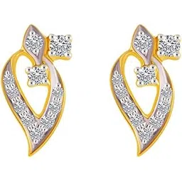 p.c. chandra jewellers 18 Kt Yellow Gold And Diamond Clip-On Earring For Women-picture-11