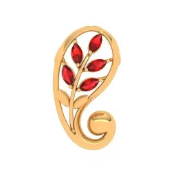P.C. Chandra Jewellers 18k Yellow Gold Unique Pattern Pendant-picture-32