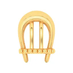 P.C. Chandra Jewellers 22k Gold Bamboo Kulo Shaped Unique Nosepin-picture-18