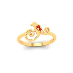 P.C. Chandra Jewellers 22k Gold Bird Shaped Casual Ring for Women-picture-22