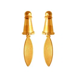 P.C. Chandra Jewellers 22k Gold Simple & Elegant Dangler Earrings-picture-19