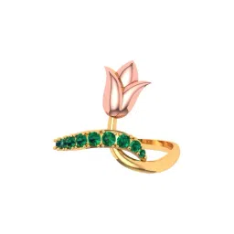 P.C. Chandra Jewellers 22k Gold Twisted Rose Casual Ring for Women-picture-43