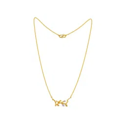 P.C. Chandra Jewellers 22k Yellow Gold Bird Embossed Design Pendant with Chain-picture-14