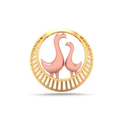 P.C. Chandra Jewellers 22k Yellow Gold Dainty Rose Birds Pendant-picture-24