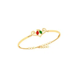 P.C. Chandra Jewellers 22k Yellow Gold Gorgeous Heart Motif Birds Designer Bracelet-picture-25