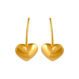 P.C. Chandra Jewellers 22KT Yellow Gold Earrings With Heart Drop-picture-33