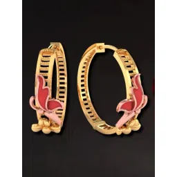 P.C. Chandra Jewellers 22KT Yellow Gold Huggie Earrings Made of Featuring A Rose Gold-picture-42