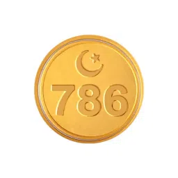 P.C. Chandra Jewellers 786-Inscribed 24k (999) 0.2gm Yellow Gold Foil Coin-picture-19