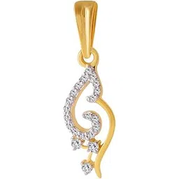 p.c. chandra jewellers P. C. Chandra Jewellers 18KT Yellow Gold and Diamond Pendant for Women-picture-11