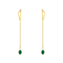 p.c. chandra jewellers P.C Chandra Jeweller 18k Yellow Gold Dainty Hanging & Diamond Dangler Earrings-picture-36