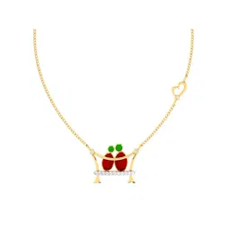 p.c. chandra jewellers P.C Chandra Jewellers 18k Yellow Gold & Diamond Delicate And Unique Necklace-picture-20