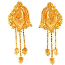 PC Chandra Jewellers Yellow Gold 22kt Stud Earring-picture-12