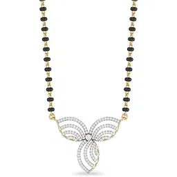 pc jeweller 18k (750) Yellow Gold and Solitaire Mangalsutra for Women-picture-15