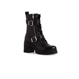 Peach Flores Women Myfair Mid Top Platform - Heeled Regular Boots With Buckle Detail-picture-40