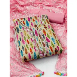 Peachmode Printed Pure Cotton Unstitched Dress Material-picture-34