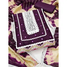 Peachmode Printed Pure Cotton Unstitched Dress Material-picture-28