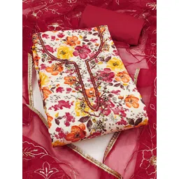 Peachmode Printed Pure Cotton Unstitched Dress Material-picture-16