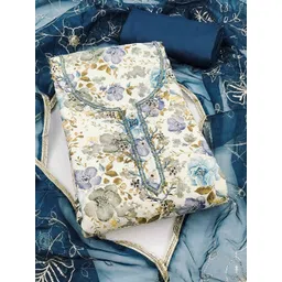 Peachmode Printed Pure Cotton Unstitched Dress Material-picture-17