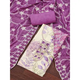 Peachmode Printed Pure Cotton Unstitched Dress Material-picture-30