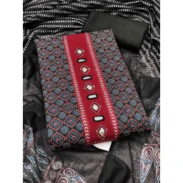 Peachmode Printed Pure Cotton Unstitched Dress Material-picture-27