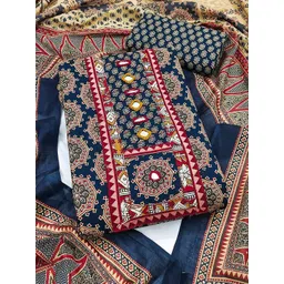 Peachmode Printed Pure Cotton Unstitched Dress Material-picture-18