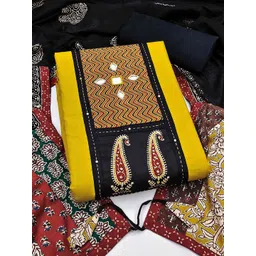 Peachmode Printed Pure Cotton Unstitched Dress Material-picture-32