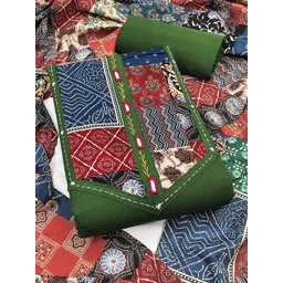 Peachmode Printed Pure Cotton Unstitched Dress Material-picture-22