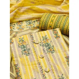 Peachmode Printed Pure Cotton Unstitched Dress Material image 2