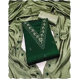 peachmode Women’s Floral Embroidered Vichitra Silk Dress Material | Unstitched Suit Set with Santoon Bottom & Embroidered Vichitra Silk Dupatta | Ethnic Wear for Functions & Special Occasions-picture-29