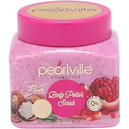 Pearlville Super Foods Collection Pomegranate Shea Butter Body Polish Scrub - 500 Ml | Gently Exfoliates & Hydrates Skin | Free Of Sulphates & Parabens-picture-39