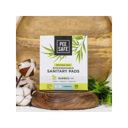 Pee Safe 100% Organic Cotton Biodegradable Sanitary Pads Leak Proof, Soft And Rash Free Period Protection 312mm Bamboo Core Overnight-picture-13