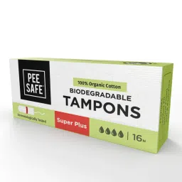 Pee Safe 100% Organic Cotton Tampons | Super Plus | For Heavy Flow | Comfortable & Stain-Free Experience | Ultra Soft & Highly Absorbent | Rash & Irritation Free | Skin Friendly | FDA Approved | Pack Of 16-picture-11