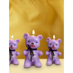 PEEPALCOMM Lavender & Black 3 pieces Pillar Candle-picture-38