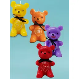 PEEPALCOMM Lavender & Yellow 4 pieces Pillar Candle-picture-21