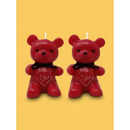 PEEPALCOMM Red & Black 2 pieces Pillar Candle-picture-22